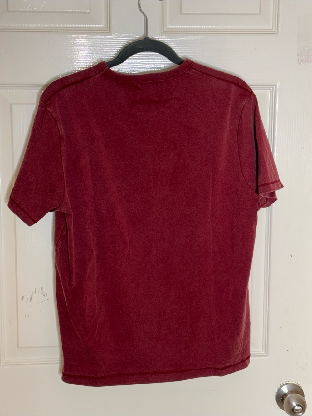 New Sown Again Vintage Half Crop Men’s Merlot Shirt XL - Picture 5 of 7